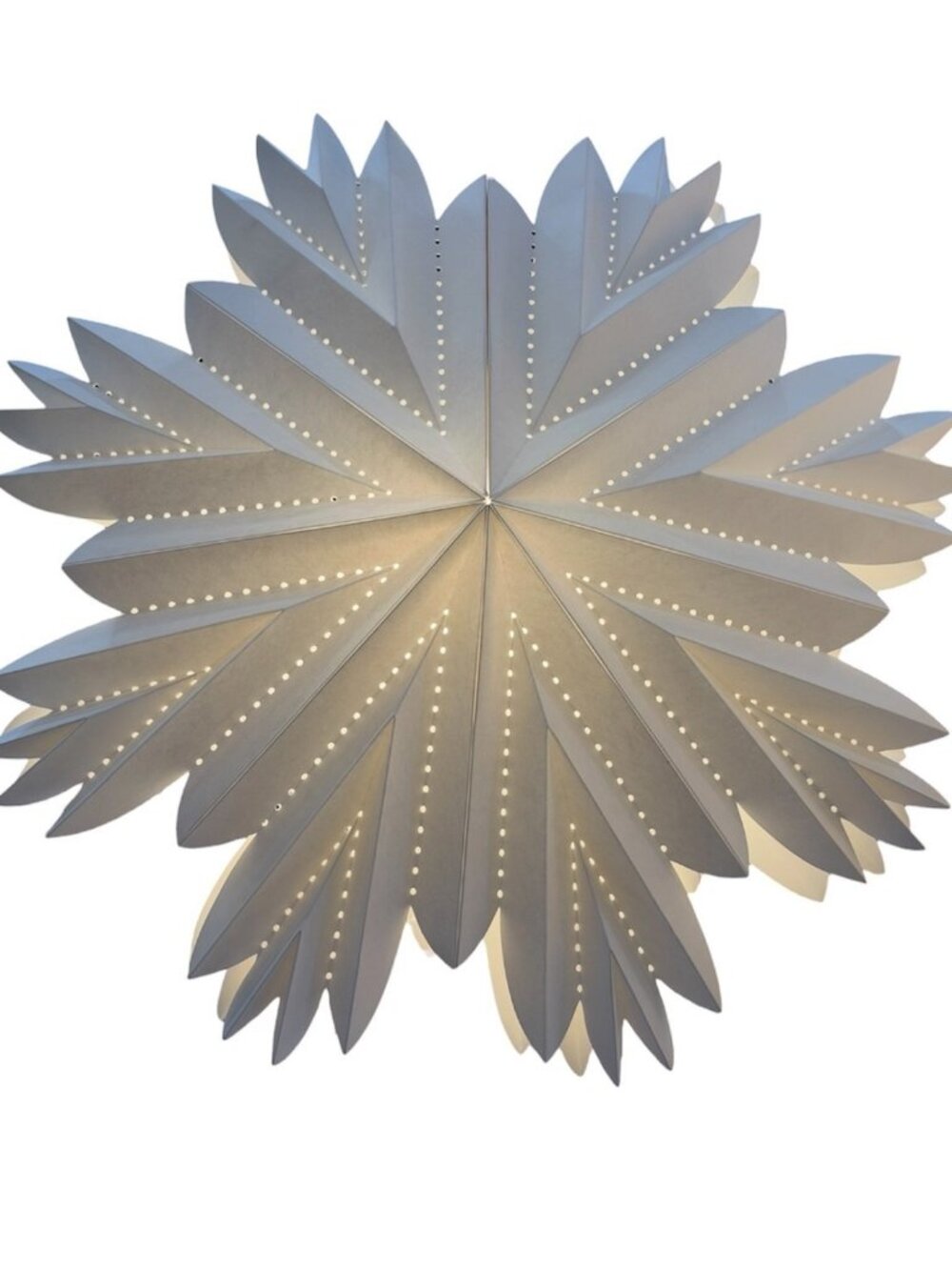 New IKEA STRALA Lamp Shade Paper Petal Star/White 55 cm (22 ") 706.398.74